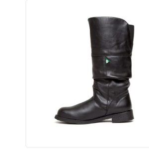 Safety Shoes - Black leather, Lightweight, 14 inch